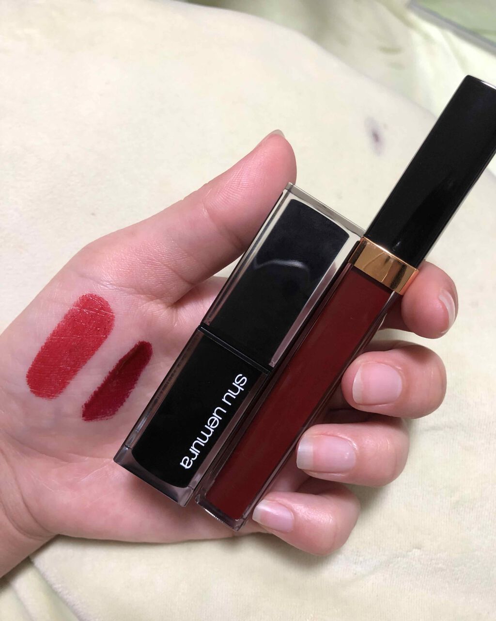 ルージュ アンリミテッド/shu uemura/口紅を使ったクチコミ(2枚目)