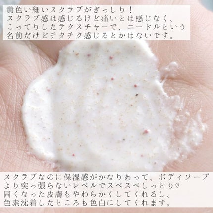 ニードルボディスクラブ/NNE/ボディスクラブを使ったクチコミ(3枚目)