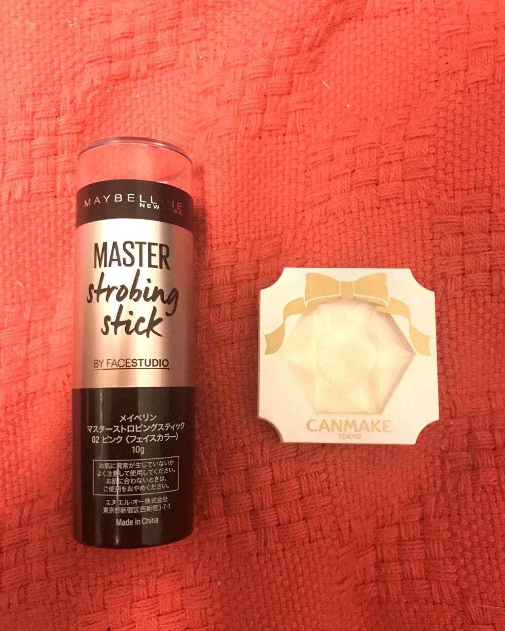 マスターストロビングスティック 02 ピンク/MAYBELLINE NEW YORK/ジェル・クリームチークを使ったクチコミ（1枚目）