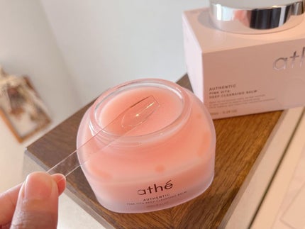 athe AUTHENTIC PINK VITA DEEP CLEANSING BALM/athé/クレンジングバームを使ったクチコミ(3枚目)