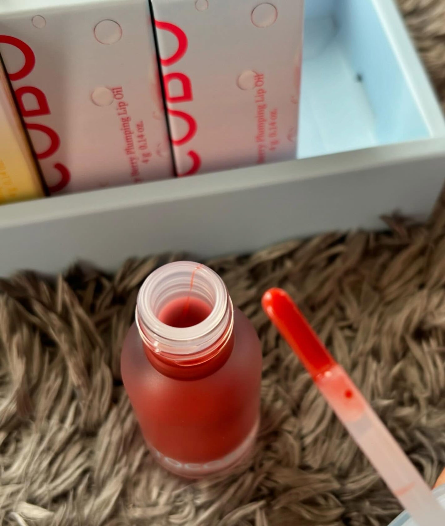 ジューシーベリープランピングリップオイル/TOCOBO/リップグロスを使ったクチコミ(4枚目)