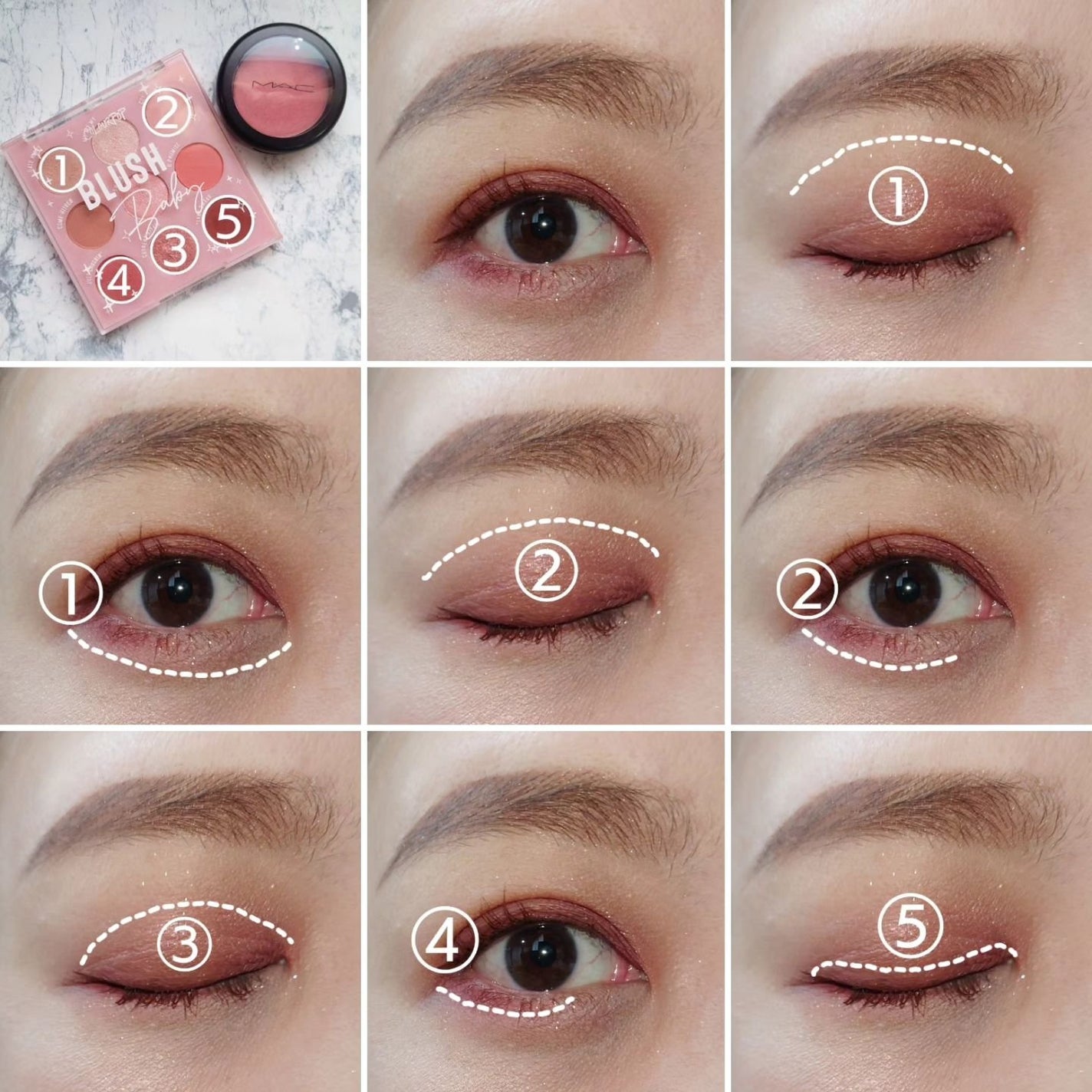 BLUSH Baby/ColourPop/アイシャドウパレットを使ったクチコミ(4枚目)