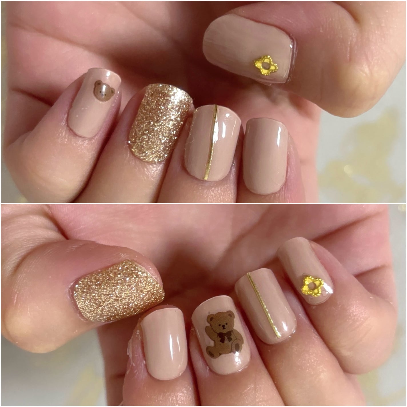 セミキュアジェルネイル(ハンド)/ohora/ネイルシールを使ったクチコミ(2枚目)