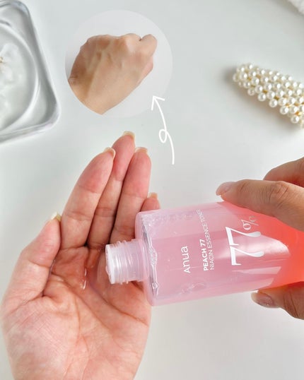 nita⌇フォロバ on LIPS 「桃シリーズ新作出たよ🍑/Anua桃77%ナイアシンエッセンスト..」(5枚目)