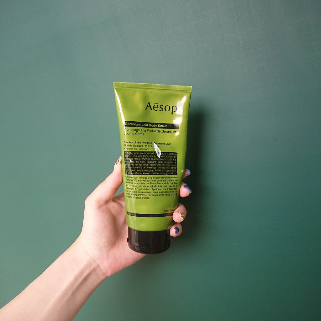ゼラニウム ボディスクラブ/Aesop/ボディスクラブを使ったクチコミ(1枚目)