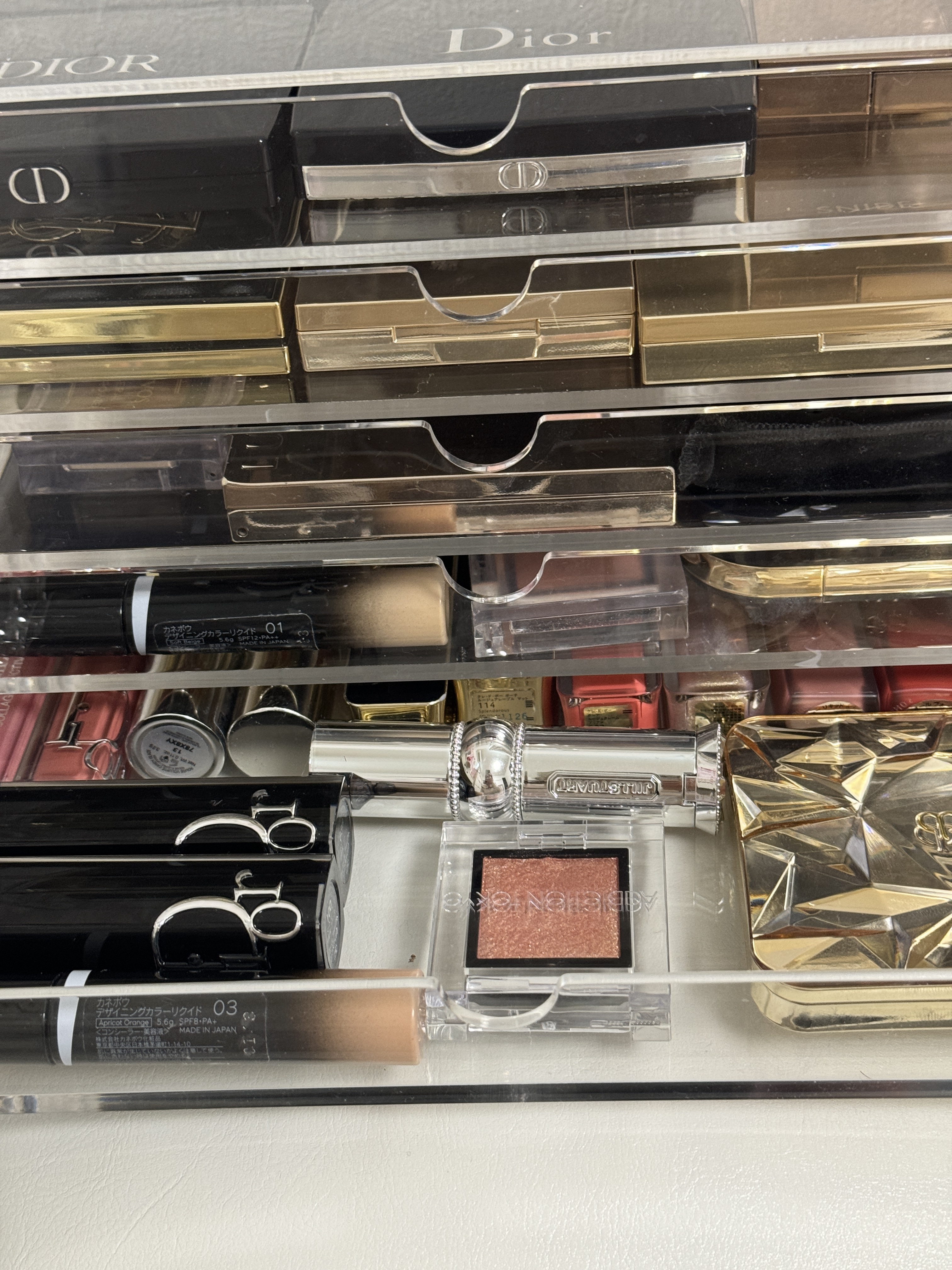 重なるアクリルケース２段引出・大/無印良品/その他化粧小物を使ったクチコミ（3枚目）