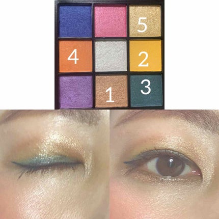 UR GLAM BLOOMING EYE COLOR PALETTE/U R GLAM/アイシャドウパレットを使ったクチコミ(2枚目)