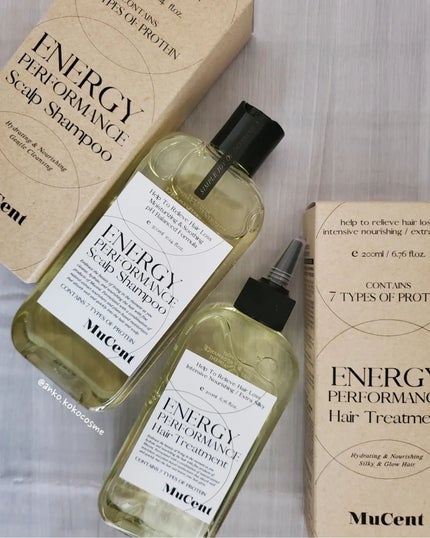 エナジーパフォーマンス スカルプシャンプー / ヘアトリートメント/MuCent/市販シャンプーを使ったクチコミ(1枚目)