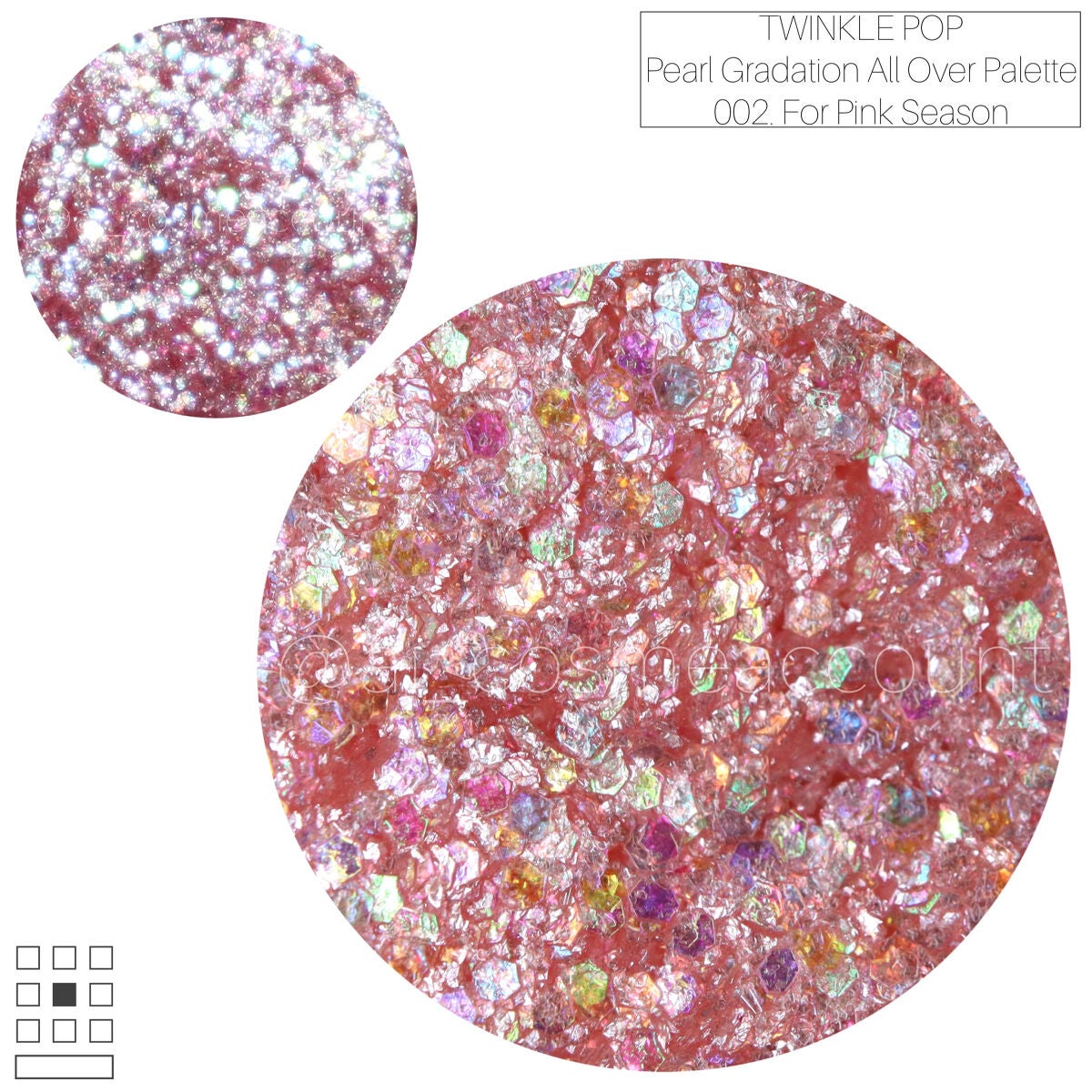 パールグラデーションオールオーバーパレット/TWINKLE POP/アイシャドウパレットを使ったクチコミ(2枚目)