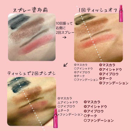 メイク キープ ミスト/コーセーコスメニエンス/フィックスミストを使ったクチコミ(2枚目)