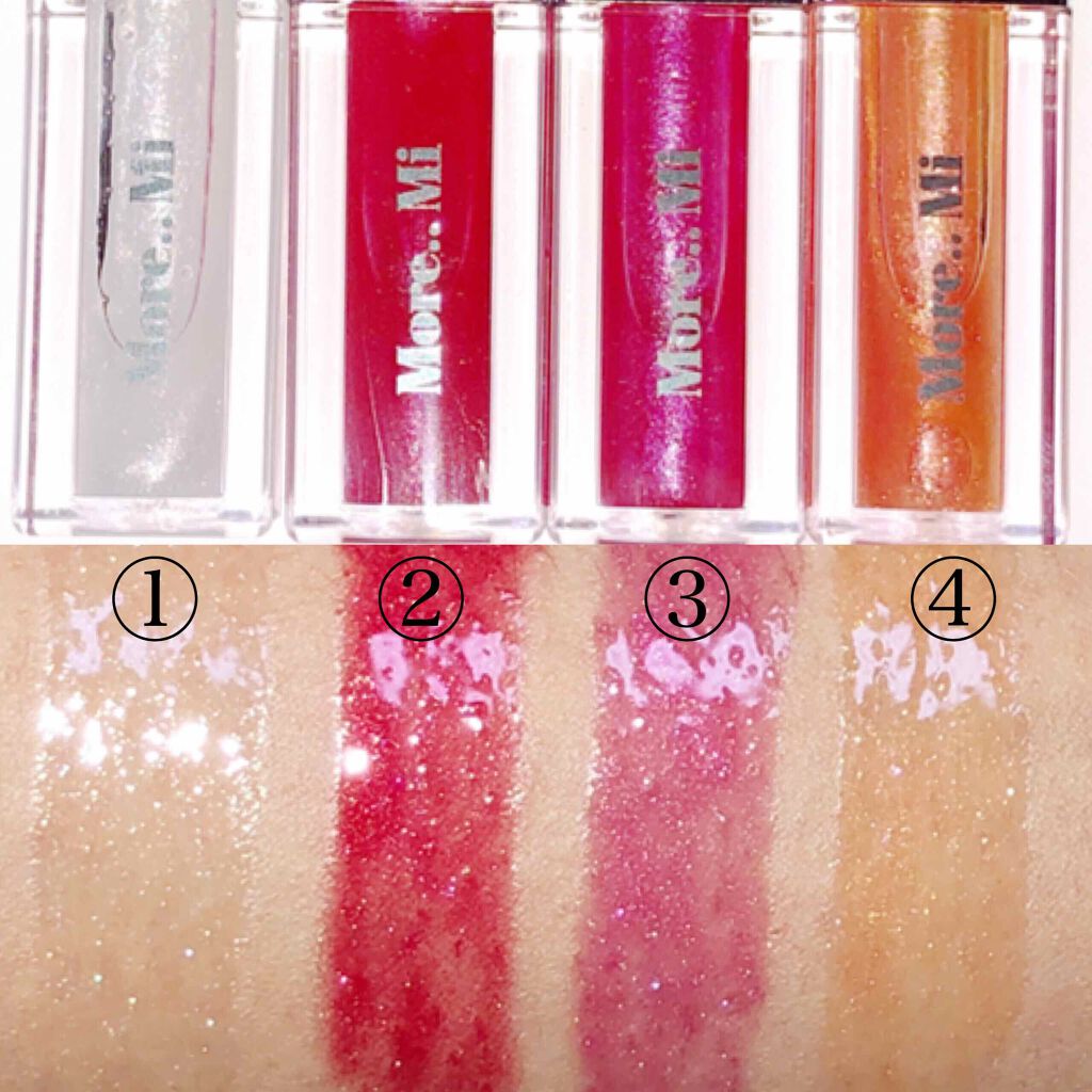 シャイニーリップグロス/More..Mi by momo/リップグロスを使ったクチコミ(2枚目)