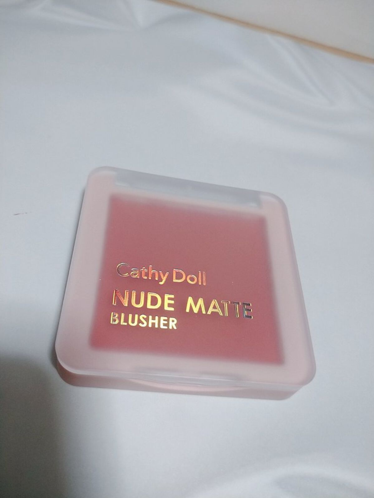 ヌードマットブラッシャー 12 ツインピーチ(Twin Peach)/CathyDoll/パウダーチークを使ったクチコミ（2枚目）