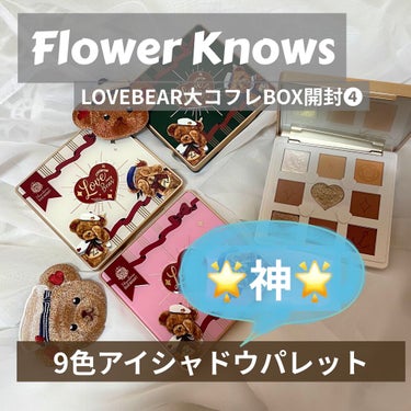 Love Bear 9色 アイシャドウパレット/FlowerKnows/アイシャドウパレットを使ったクチコミ（1枚目）