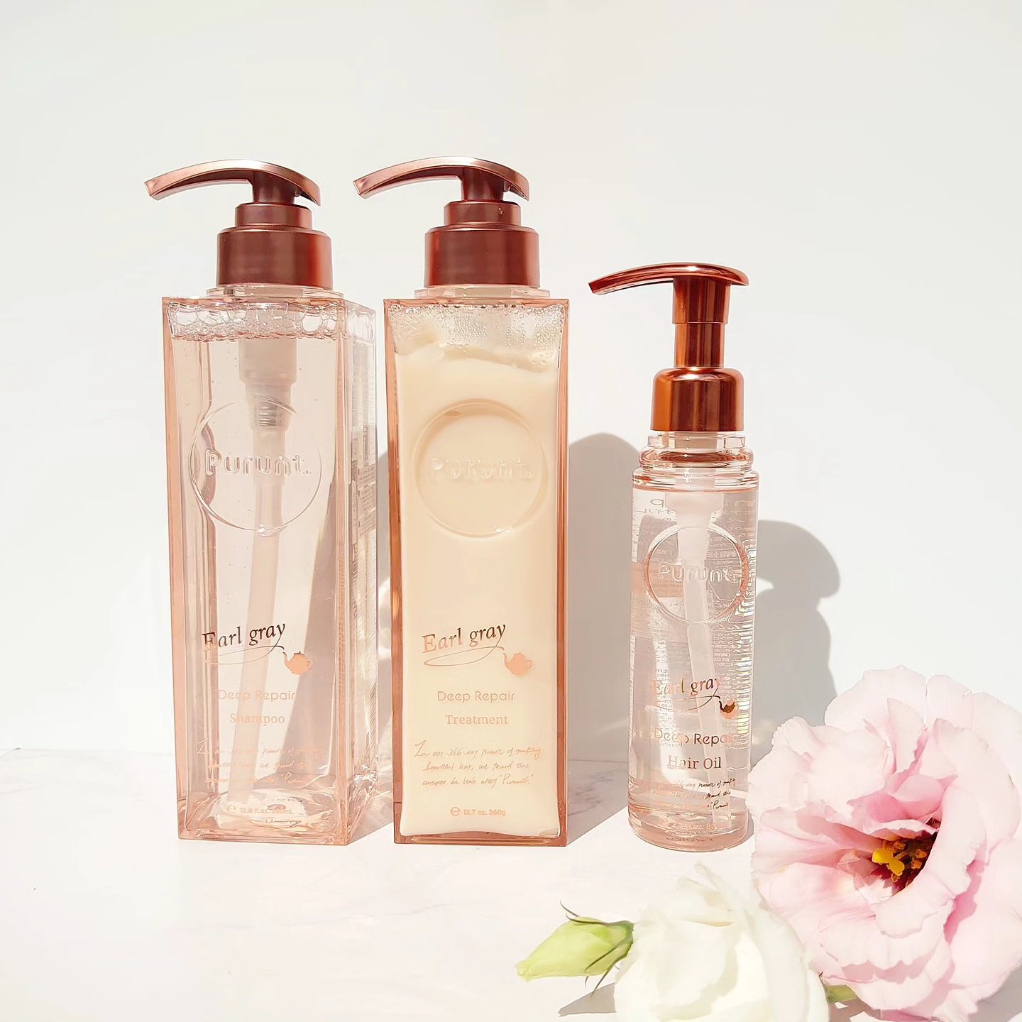 スキンケアクオリティで髪と地肌をケア♡♡

紅茶香る貯水リペア美容のぷるサラ髪🫖

𝐏𝐮𝐫𝐮𝐧𝐭.

髪・肌への優しさにこだわり𝟗𝟔%以上が美容成分のこの𝟑品🧸💕

◽𝐃𝐞𝐞𝐩 𝐑𝐞𝐩𝐚𝐢𝐫 𝐒