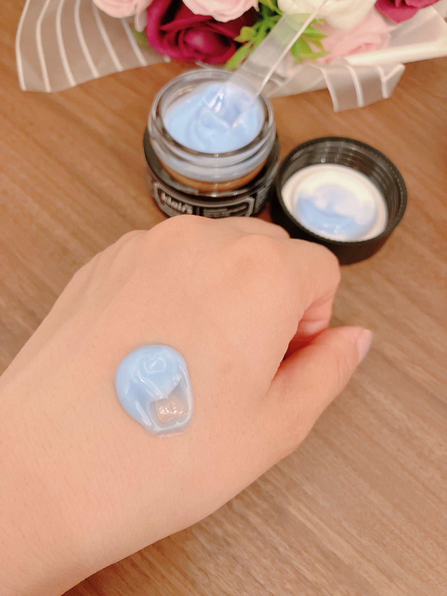 ミッドナイトブルーカーミングクリーム/Klairs/フェイスクリームを使ったクチコミ(4枚目)