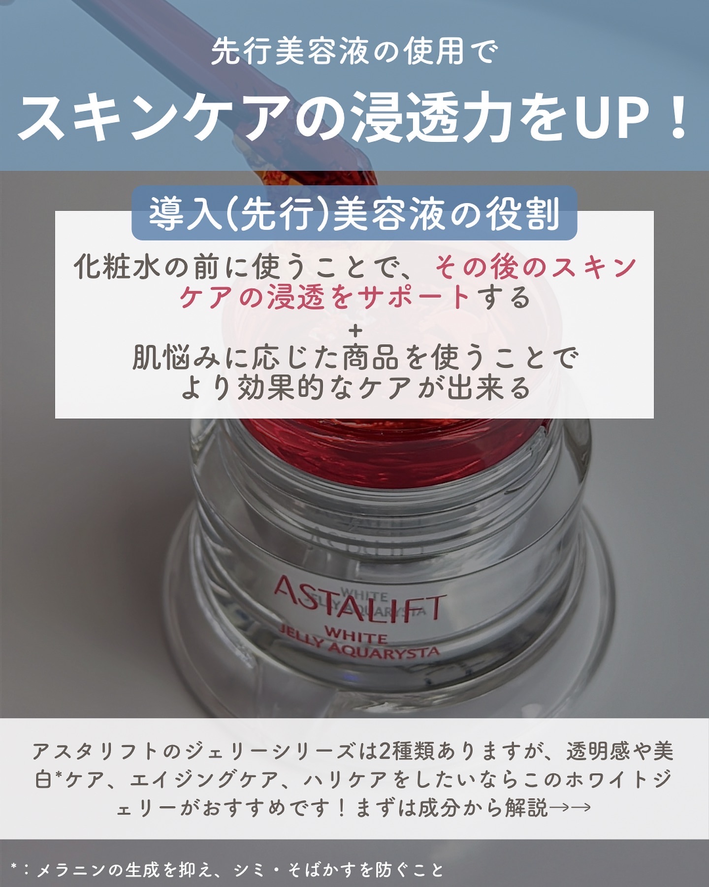 アスタリフト ホワイト ジェリー アクアリスタ/アスタリフト/美容液を使ったクチコミ（2枚目）