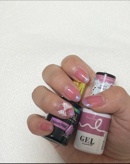 BRG ジェルネイル 24 ローズピンク/DAISO/ジェルネイルを使ったクチコミ(2枚目)