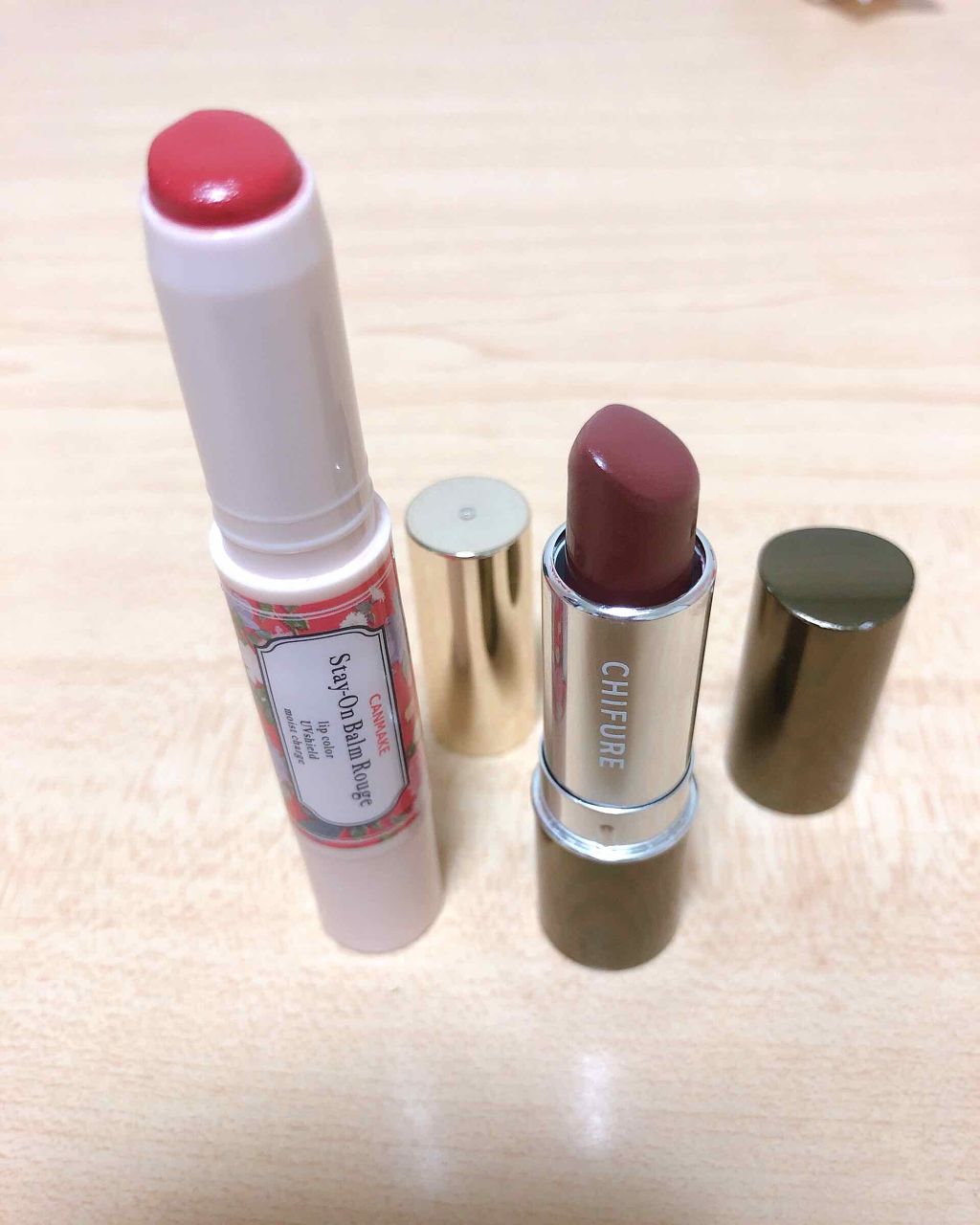 ステイオンバームルージュ/キャンメイク/口紅を使ったクチコミ(2枚目)