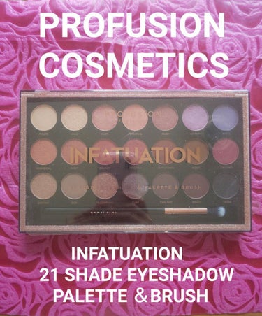 INFATUATION 21 SHADE EYESHADOW PALETTE ＆BRUSH/PROFUSION COSMETICS/アイシャドウパレットを使ったクチコミ（2枚目）