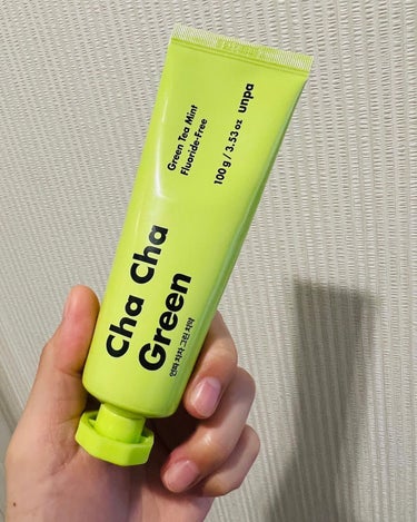 Cha Cha Charcoal Vegan Greentea Toothpaste/unpa/歯磨き粉を使ったクチコミ（1枚目）