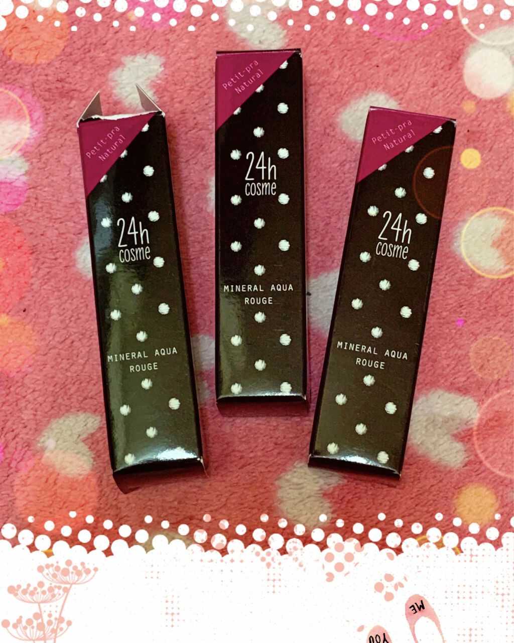 24 ミネラルアクアルージュ 03 プリンセスピンク/24h cosme/口紅を使ったクチコミ（1枚目）