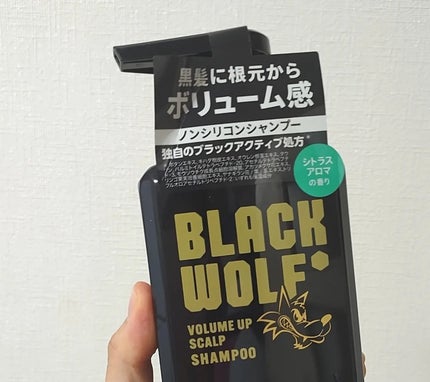 ブラックウルフ ボリュームアップスカルプシャンプー/大正製薬/市販シャンプーを使ったクチコミ(3枚目)