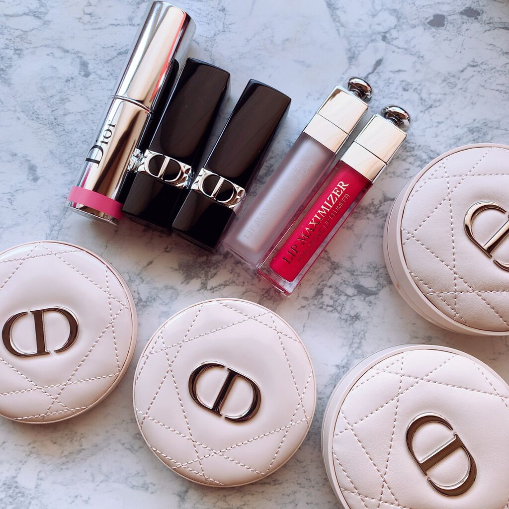 ルージュ ディオール 441 ミネラル ピーチ サテン (スプリング コレクション2022数量限定色)（生産終了）/Dior/口紅を使ったクチコミ（2枚目）