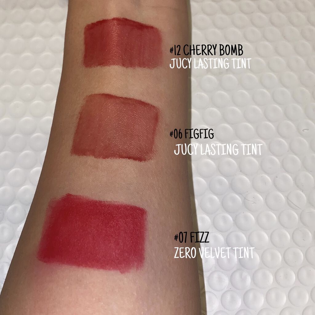 ベストティントエディション ミニリップキット/rom&nd/リップティントを使ったクチコミ（2枚目）