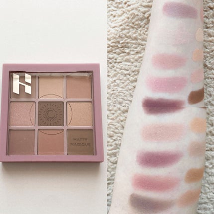 マイフェイブムードアイパレット 9カラー/HOLIKA HOLIKA/アイシャドウパレットを使ったクチコミ(5枚目)