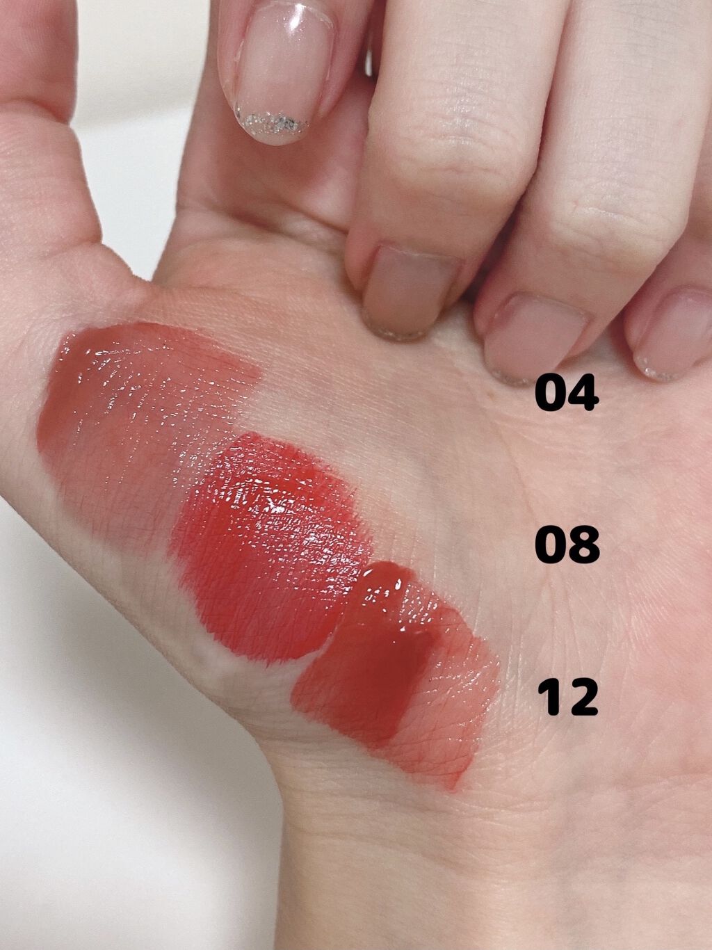 グリスニングウォータリングティント G12 ピーチジェリー/FlowerKnows/リップティントを使ったクチコミ（3枚目）