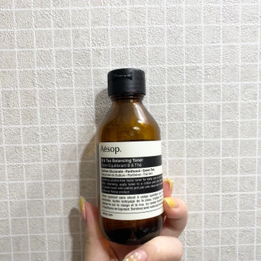 Aesop B & T バランシング トナーのクチコミ「イソップの化粧水🧴
かなりシャバシャバで、薬草のような香り。

これだけだと保湿感は足りないか.....」（1枚目）