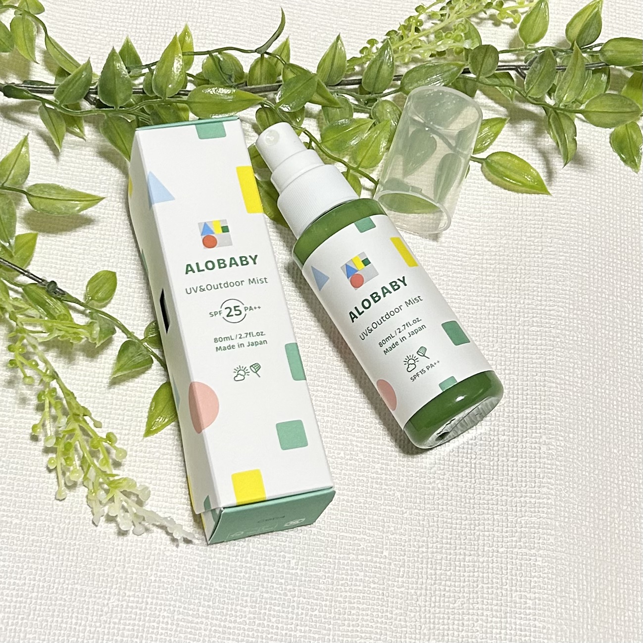 アロベビー UV&アウトドアミスト /ALOBABY/日焼け止めミスト・スプレーを使ったクチコミ（1枚目）