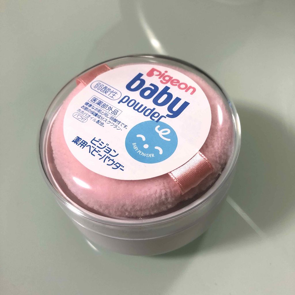 薬用ベビーパウダー(弱酸性)/ピジョン/ボディパウダーを使ったクチコミ(1枚目)