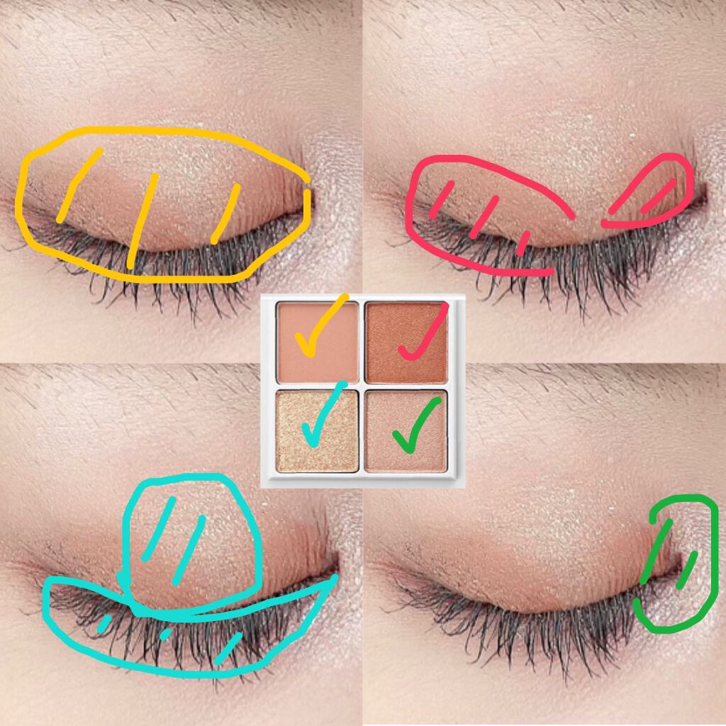 THE アイパレR/b idol/アイシャドウパレットを使ったクチコミ(2枚目)