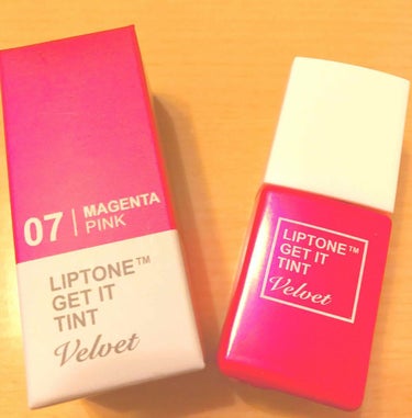 TONYMOLY
GET IT TINT Velvet 07マゼランタピンク

かなりオススメのティントです✨

いいところ🙆
パケ可愛すぎ
発色最強
色持ち最強
めっちゃ塗りやすい
色の調節しやすい
