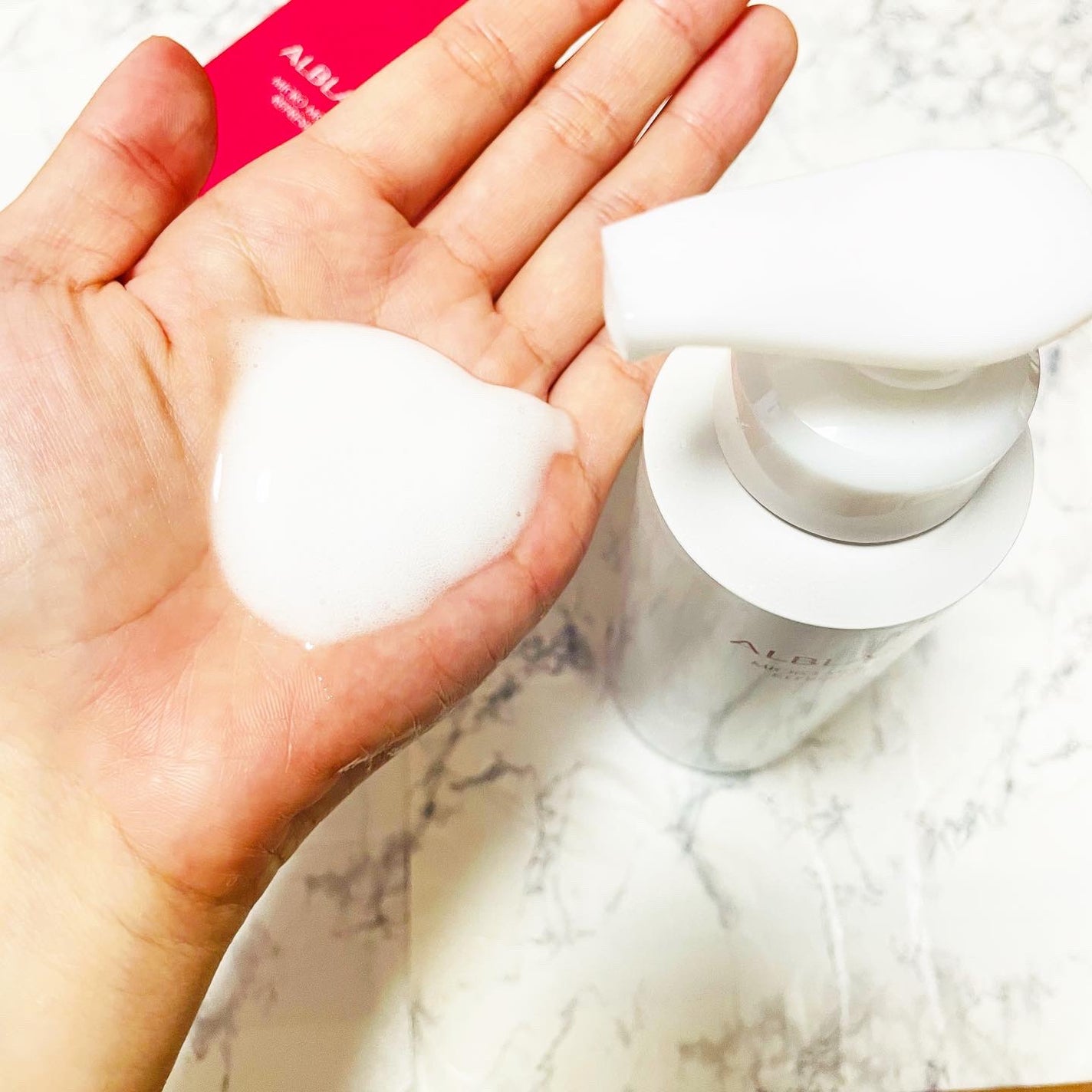 マイクロムース リフレッシャー/ALBLANC/泡洗顔を使ったクチコミ(4枚目)