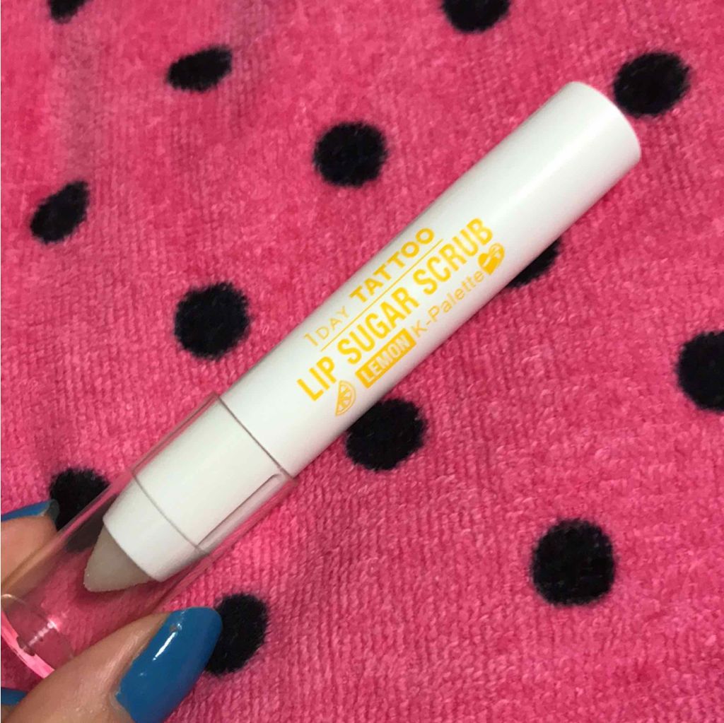 リップシュガースクラブモイストa 02 レモン/K-パレット/リップスクラブを使ったクチコミ（1枚目）