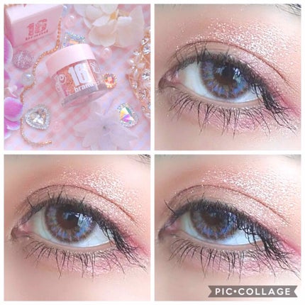 16CANDY ROCK PEAEL POWDER/16BRAND/単色アイシャドウを使ったクチコミ(3枚目)