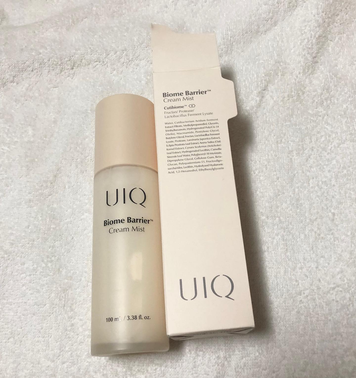 バイオームバリア クリームミスト/UIQ/ミスト状化粧水を使ったクチコミ（1枚目）