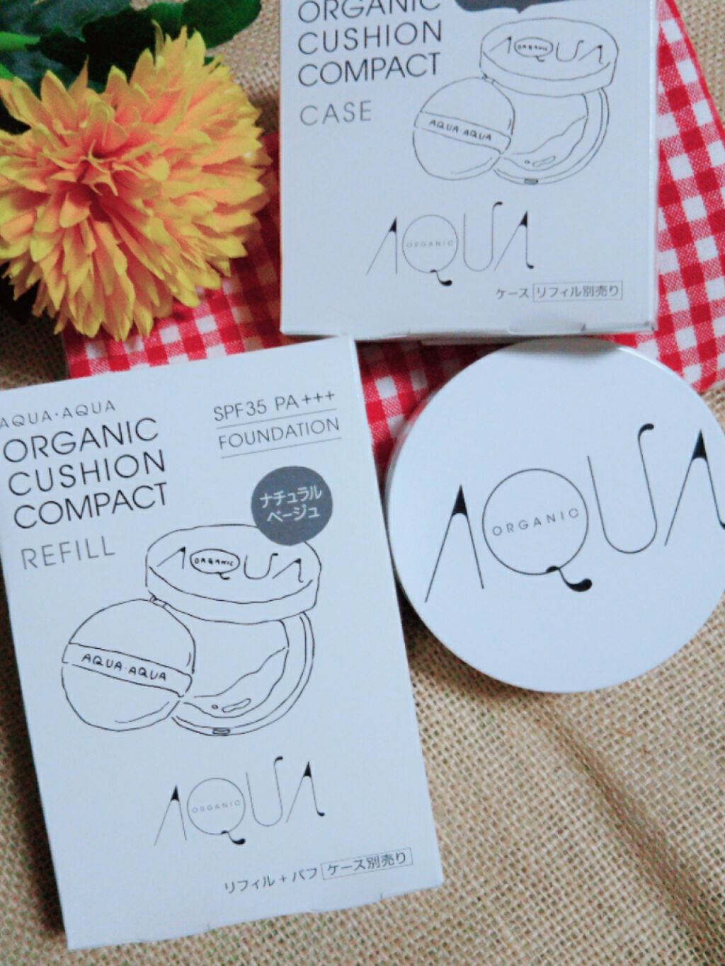 オーガニッククッションコンパクト/アクア・アクア/クッションファンデーションを使ったクチコミ(1枚目)