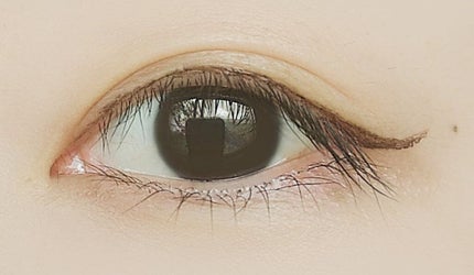 「密着アイライナー」ショート筆リキッド/デジャヴュ/リキッドアイライナーを使ったクチコミ(3枚目)