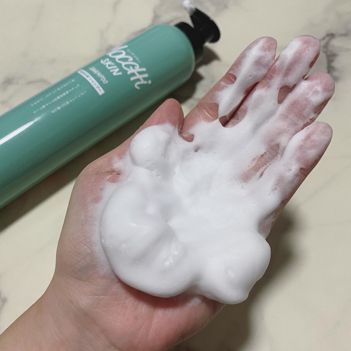 吸着スパークリングシャンプー /MoccHi SKIN/市販シャンプーを使ったクチコミ(6枚目)