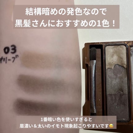 ノーズ&アイブロウパウダー/CEZANNE/パウダーアイブロウを使ったクチコミ(7枚目)