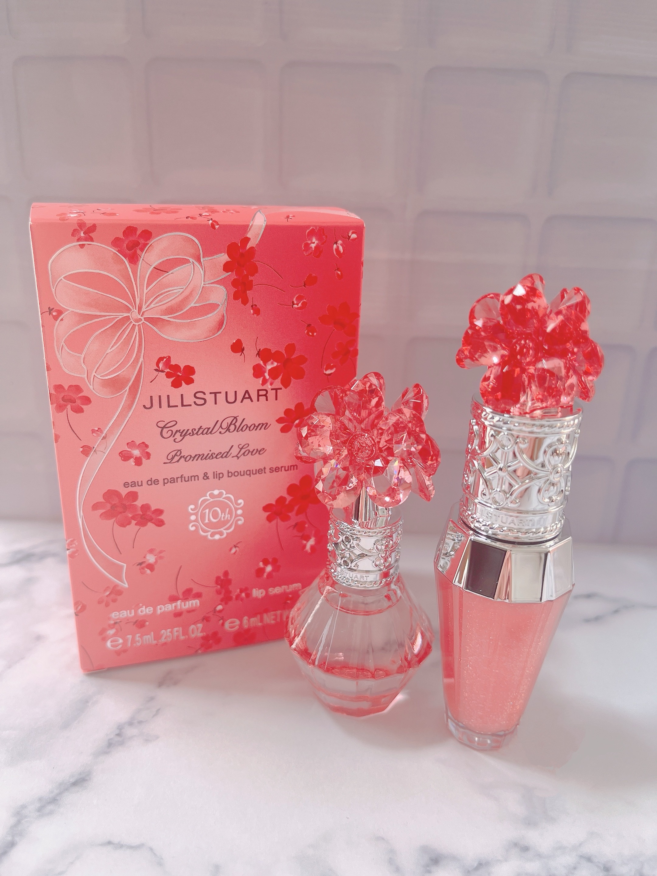 ジルスチュアート クリスタルブルーム スノー  オードパルファン & リップブーケ セラム/JILL STUART/その他キットセットを使ったクチコミ（2枚目）