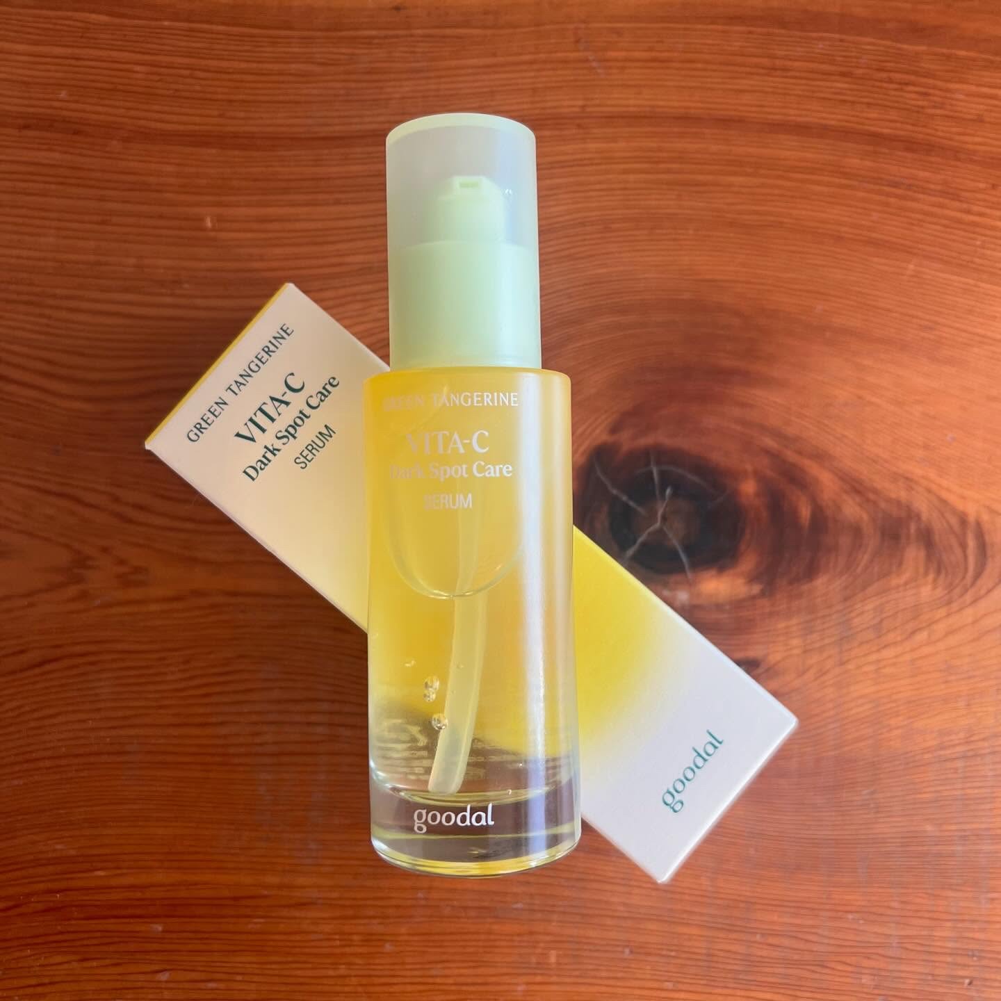 グリーンタンジェリン ビタC ダークスポットケアセラム/goodal/美容液を使ったクチコミ（2枚目）