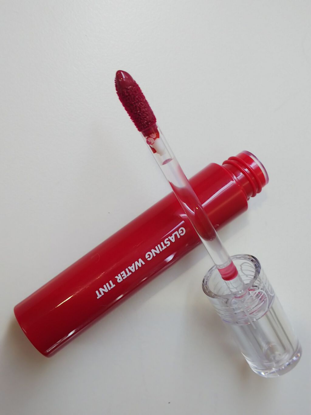 グラスティングウォーターティント 06 パープル シャワー/rom&nd/リップティントを使ったクチコミ（1枚目）