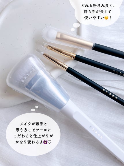 okhee 白玉ファンデーションブラシ/SOOA DOR/メイクブラシを使ったクチコミ(7枚目)