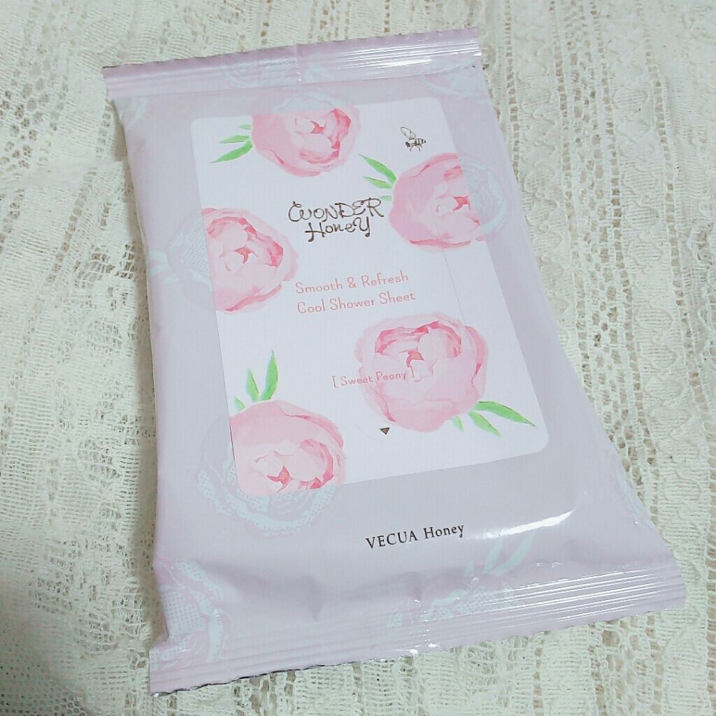 ワンダーハニー　素肌すっきりクールシャワーシート＜ボディ用ふきとり化粧水＞/VECUA Honey/ボディシートを使ったクチコミ（1枚目）