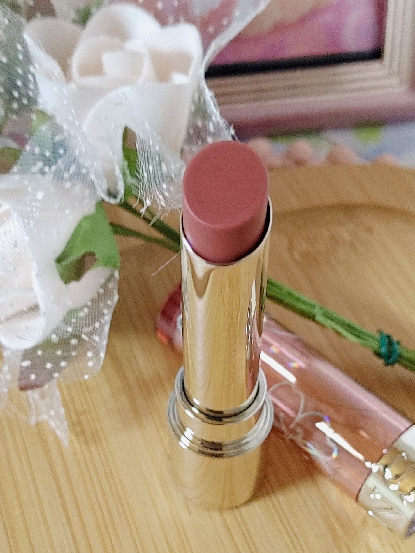 リップ オイル バーム/CLARINS/リップバームを使ったクチコミ(2枚目)