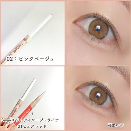 3wayスリムアイルージュライナー/キャンメイク/リキッドアイライナーを使ったクチコミ(9枚目)